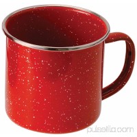 GSI Outdoors Stainless Steel Rim Enamelware Cup, Red   554337705